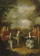 Johann Georg Weikert Fete Organized to Celebrate the Marriage of the Emperor Joseph II to Princess Marie-Josephe of Bavaria Germany oil painting artist